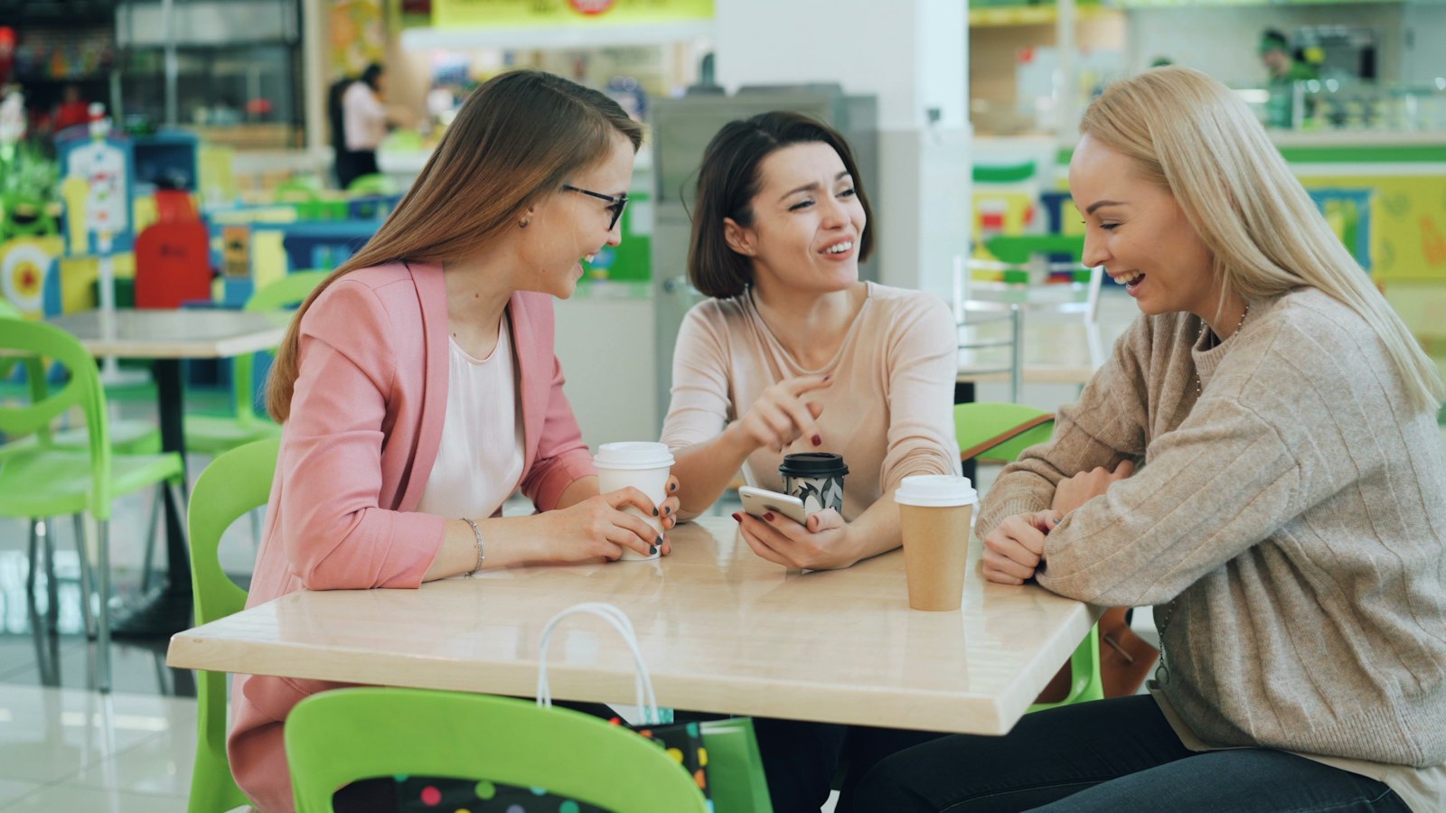 Childcare leaders talking together
